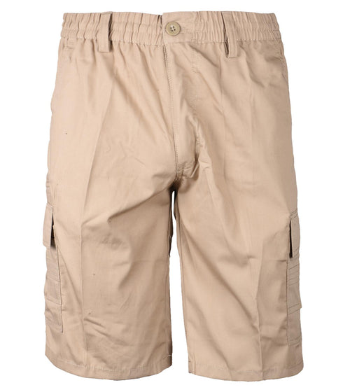 Men 3/4 Elasticated Waist Cargo Combat Shorts