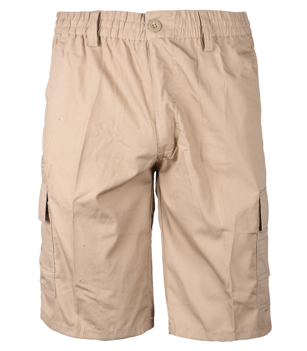 Men 3/4 Elasticated Waist Cargo Combat Shorts