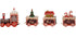 Christmas Train 4 Pack Assorted