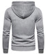 Mens Plain Fleece Zip Up Hoodie With Free Same Cord