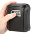 Wall Mounted Weatherproof Key Lock Box with 4-Digit Combination Code