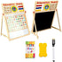 Kids Double Side 6in 1 Wooden Activity Board