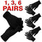 Unisex Thermal Gripper Gloves - 1/3/6 Pairs