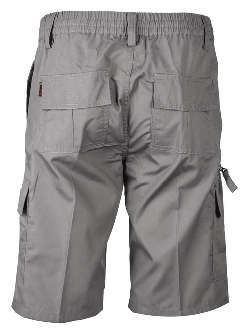 Men 3/4 Elasticated Waist Cargo Combat Shorts
