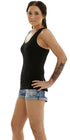 Women's Polyester Ribbed Vest