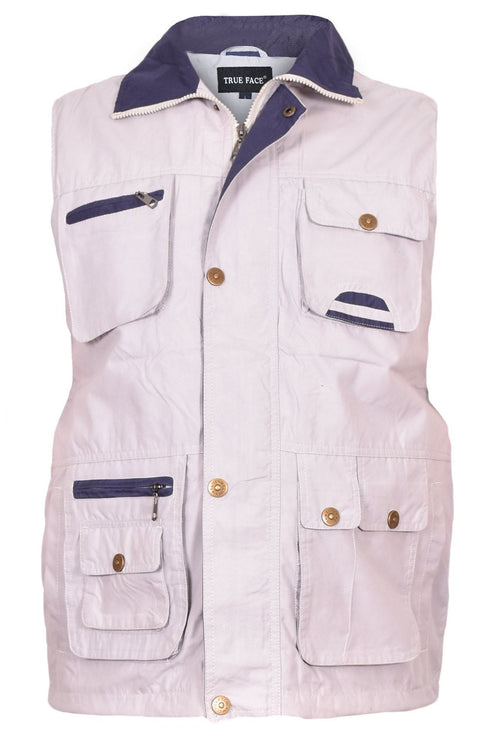 Mens Safari Sleeveless Jacket