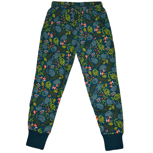 Kids Short Sleeve Top & Floral Cuffed Bottoms