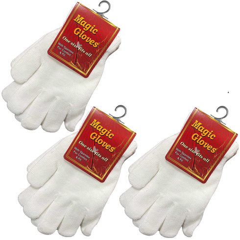 3 Pack Unisex Spandex Magic Gloves Pair