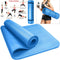 Yoga Mat for Fitness, Pilates & Home Workouts – Non-Slip, Cushioned Exercise Mat with Carry Strap