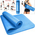 Yoga Mat for Fitness, Pilates & Home Workouts – Non-Slip, Cushioned Exercise Mat with Carry Strap