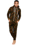 Kids Camo Print Hooded Onesie – Full Sleeve Zip-Up Loungewear