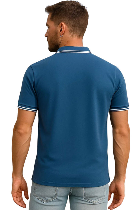 Men Polo Collar T-shirt with Pocket