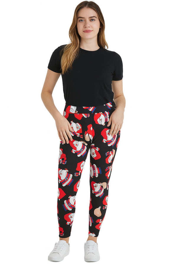 Womens Christmas Santa Print Pajama