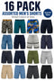 16 Pack Assorted Men’s Shorts Mixed Colours & Sizes - From £2.80 Per Unit