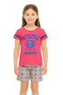 Kids Printed Short Sleeve T-shirt Shorts Set - 6 to 8 Years