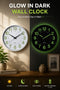 Quartz Glow in the Dark Wall Clock - 12 Inch