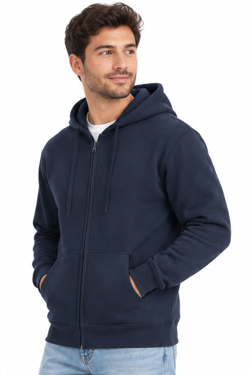 Men's Cotton Blend Zipper Hoodie