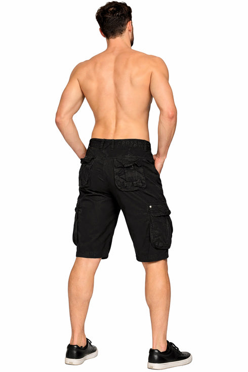 Crosshatch Mens Knee Length Cargo Shorts