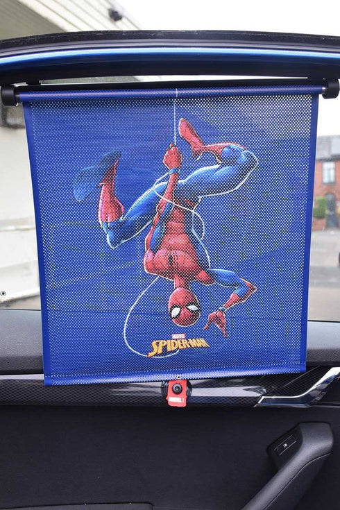 Mesh Car Sun Shade Roller Blind – UV Blocker with Quick-Retract for Glare & Privacy