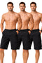 3 Pack Men’s Cotton Cargo Shorts with Pockets