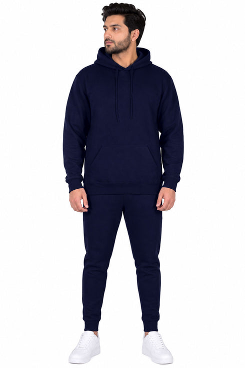 Men’s Pullover Hoodie Tracksuit Set - Fleece Jogging Suit