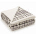 Plaid Sherpa Fleece Blanket | Reversible Sofa & Bed Throw