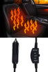 12V Heated Car Seat Cushion Cover - Electric Heating Pad with Adjustable Temperature for Car, Office, or Home Use
