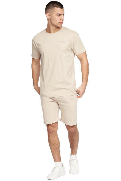 Mens Crosshatch Short Sleeve Tracksuit