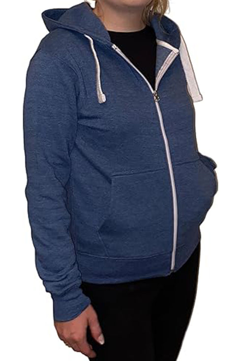 Women Polycotton Zipper Hoodie