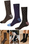 Men Calf Length Lite Fairisle Socks - 406D