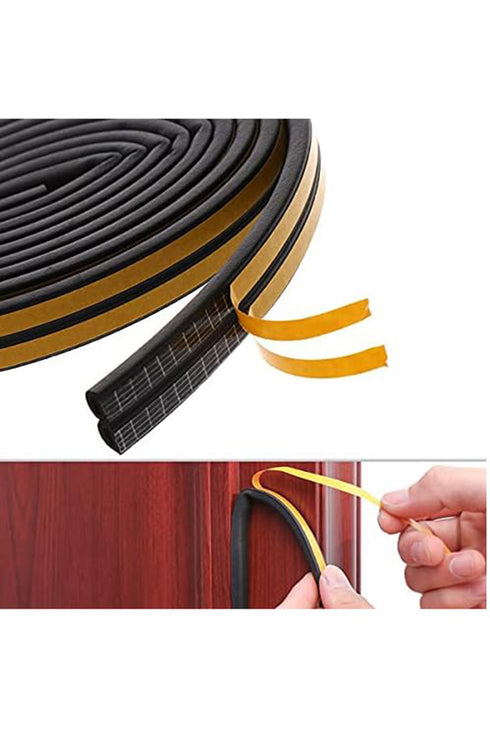 2 Pack D-Shape Seal Strip Foam Tape for Door Window