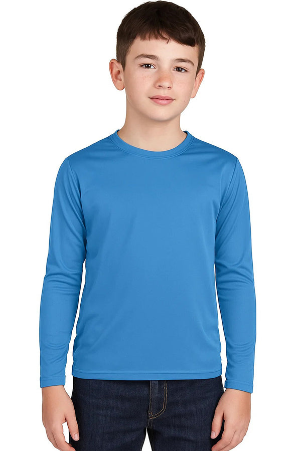 Kids Breathable Polyester Long Sleeve T-Shirt