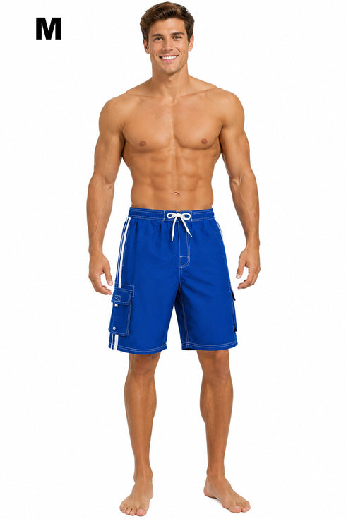 7 Pack Men's Comfortable Drawstring Waist Shorts - From £2.85 Per Unit