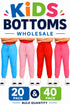 Kids Breathable Fleece Jogging Bottoms - 20/40 Pack - From £1.12 Per Unit