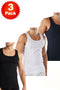 3 Pack Men’s Classic Ribbed Tank Top Vest
