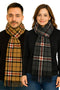 Wool Blend Muffler Scarf – Unisex Autumn Winter Knit Wrap