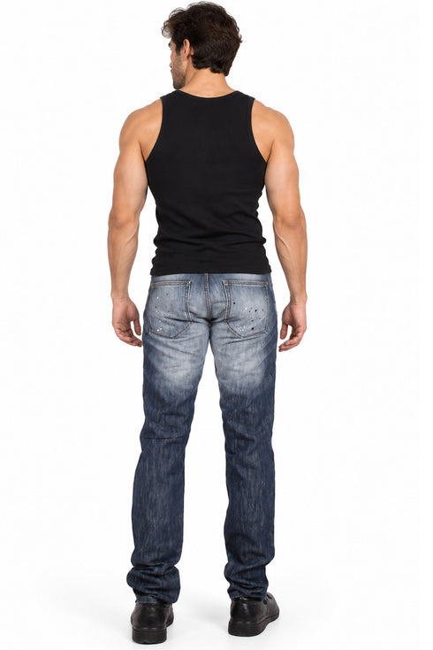 Men’s Regular Fit Straight Leg Denim Jeans