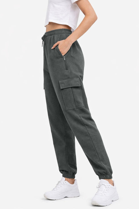 Ladies Fleece Cargo Trousers
