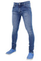 Mens Light Mid Wash Super Skinny Jeans - TF021