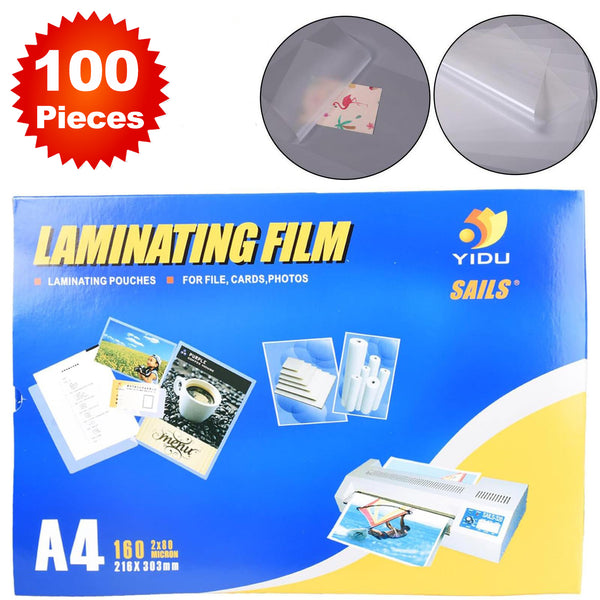 A4 Thermal Laminating Pouches - 100 Pieces