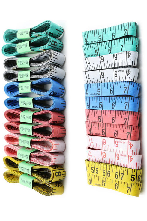 12 Pack Assorted Double Scale Measuring Tape