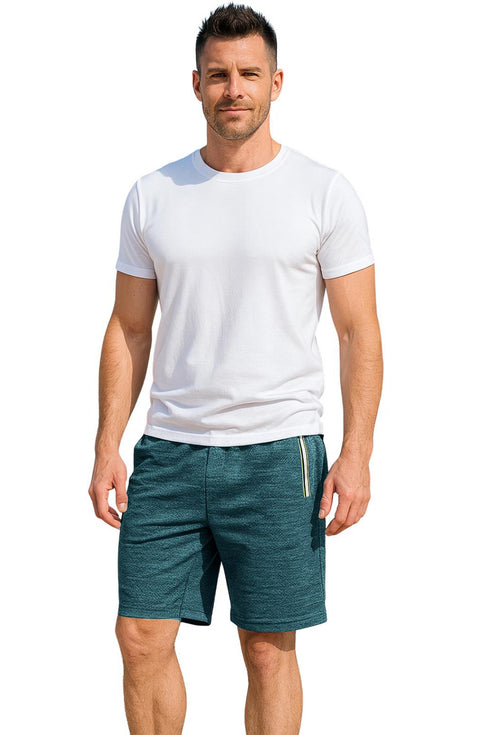 Men's Quick-Dry Beach Shorts – 100% Polyester Swim Trunks with Drawstring