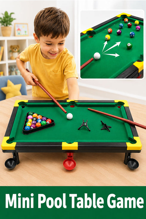 Tabletop Pool Game Set for Kids