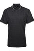 4 Pack Mens Tipping Plain Pique Polo Collar Shirt - Set 2