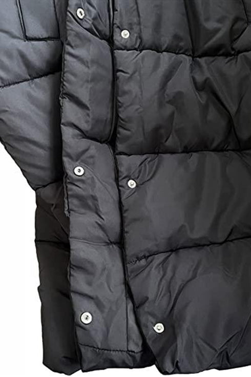 Womens Padded Long Gilet Hooded Puffer Jacket