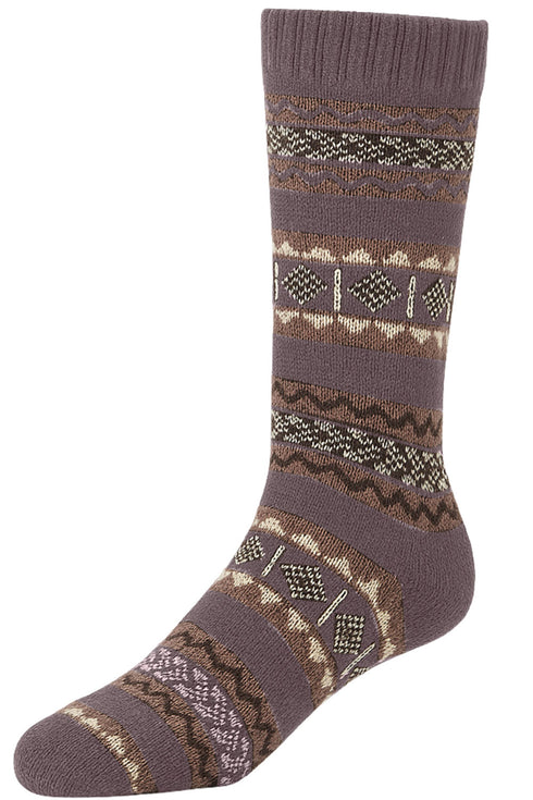 Men’s Winter Warm Gripper Socks – Colorful Knitted Patterned Cotton Socks