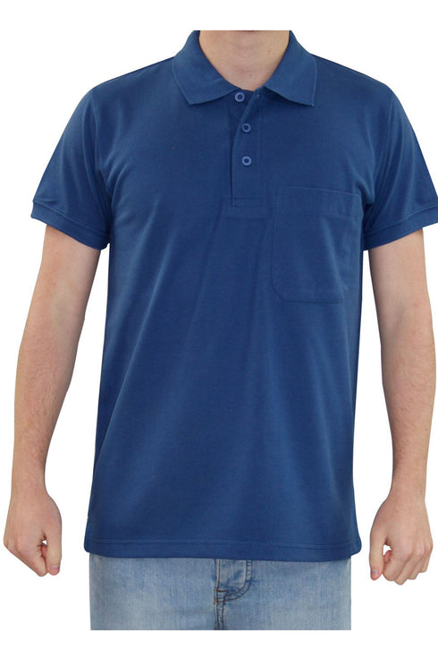 Mens Pique Polo Collar T-Shirt