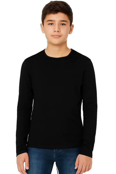 Kids Breathable Polyester Long Sleeve T-Shirt