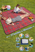 Foldable Waterproof Picnic Blanket with Handle – Large Outdoor Tartan Mat for Beach, Camping & Park