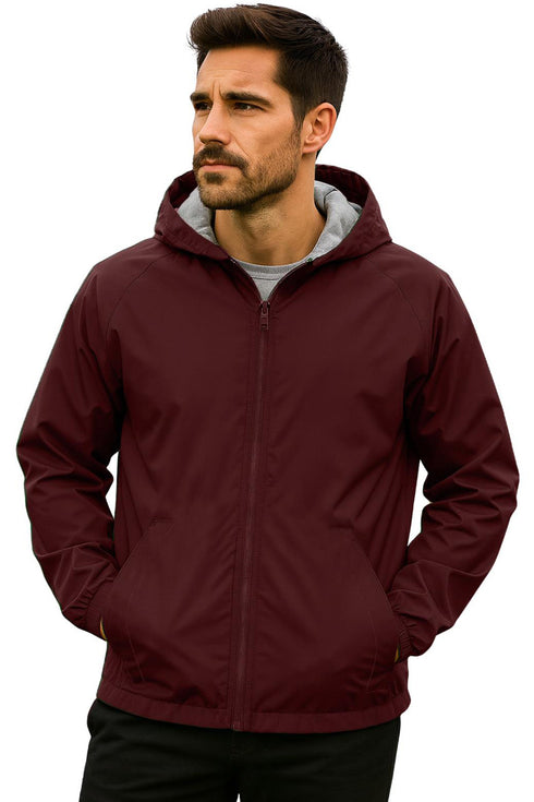 Men’s Lightweight Water Resistant Jacket | Hooded Windbreaker